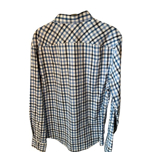 Untuckit Large Slim Fit Nylon Blend Men's Long Sleeve Button‎ Up Shirt - Picture 4 of 7